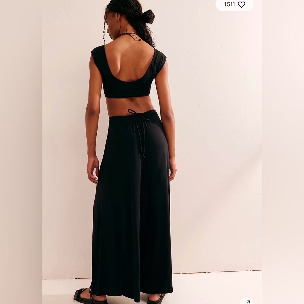 Free People Beach Mariah One Piece Cutout Jumpsuit Size Medium - Picture 2 of 7